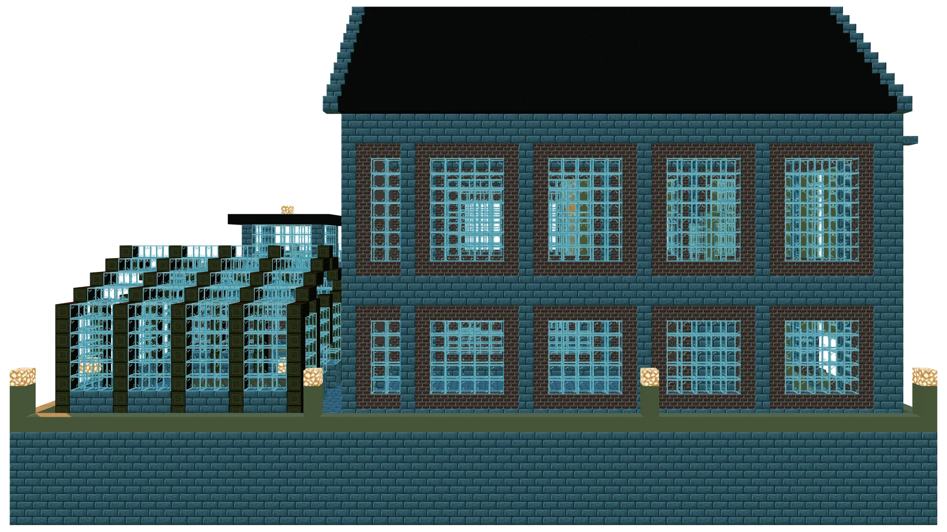 Industrial Train Station Shell · right view