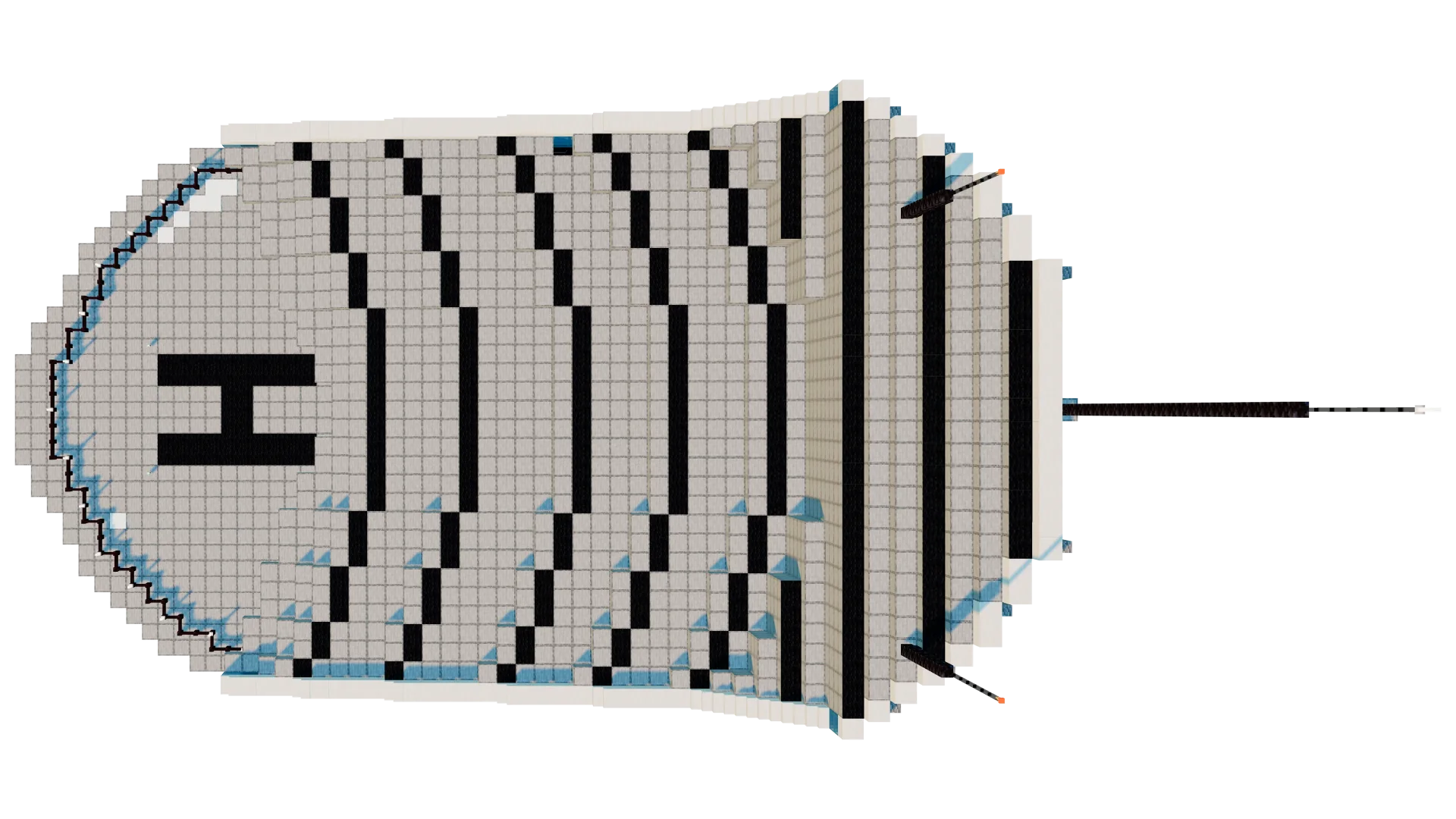 Modern Avengers Tower Skyscraper · top view