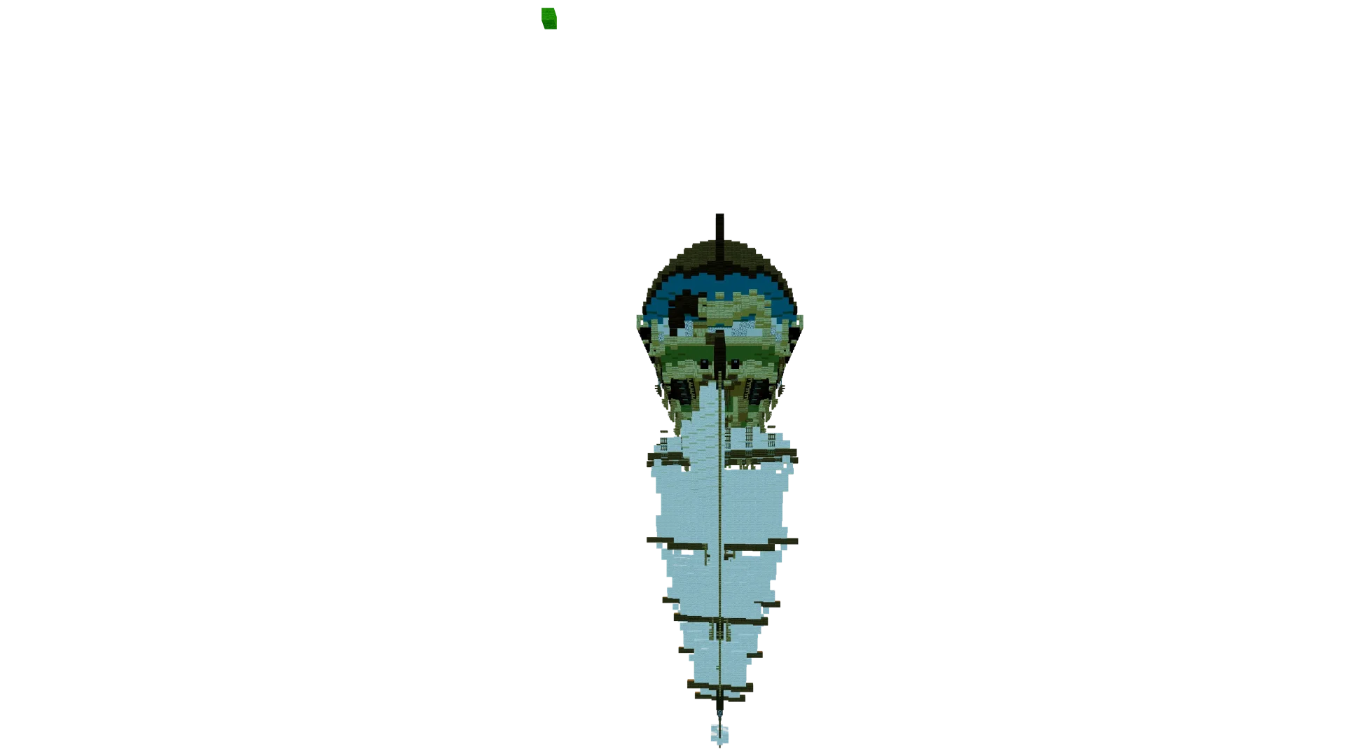 Floating Ship with Water Sails · right view