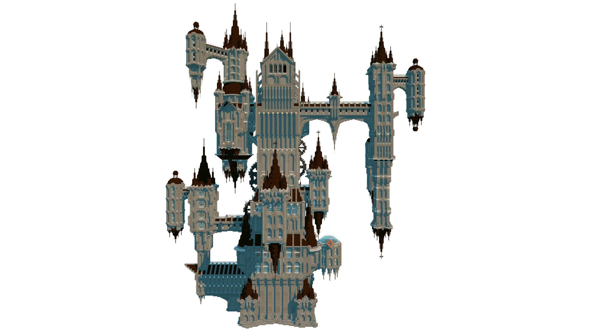 Gothic Fantasy Castle Spire · left view