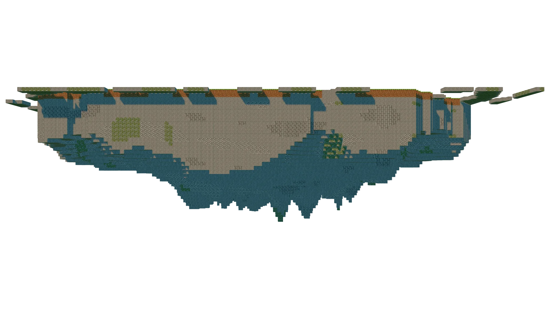 Ashen Crown Skyblock Island · front view