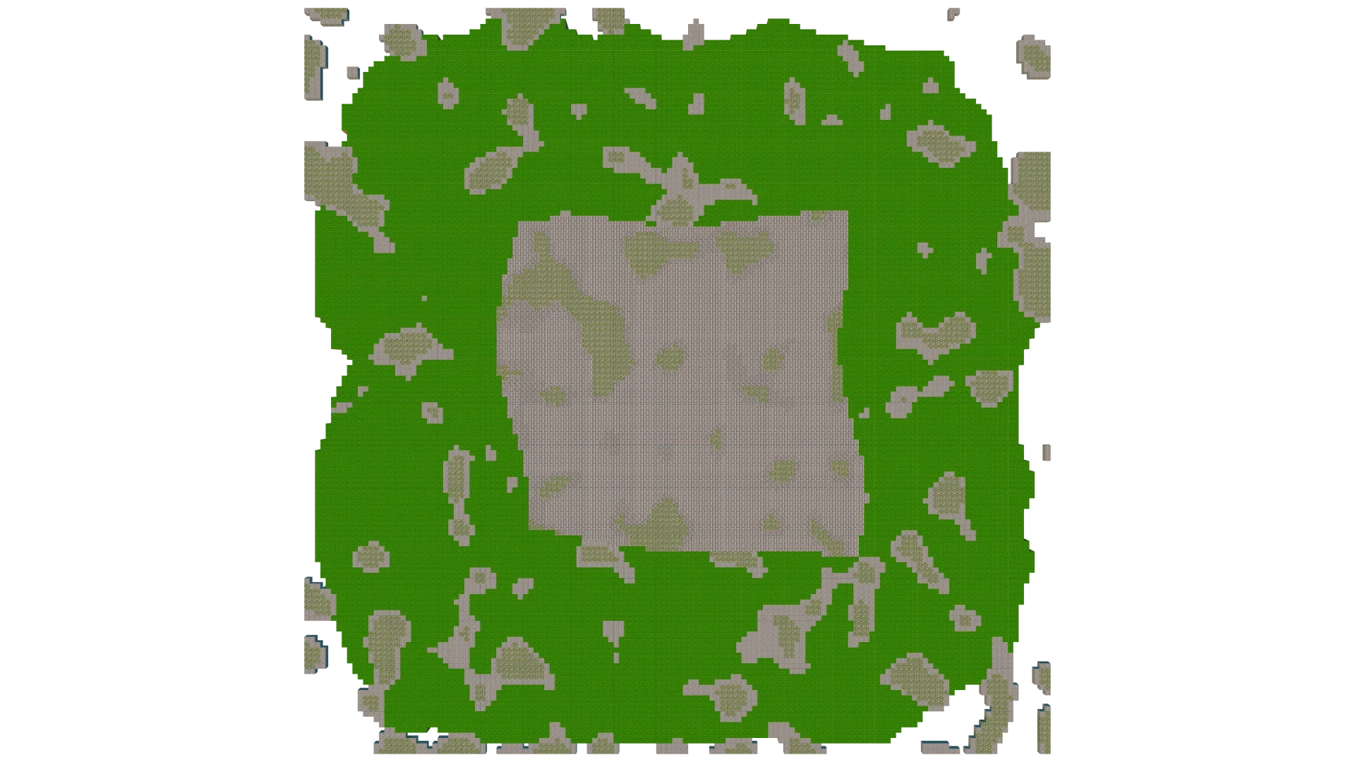 Ashen Crown Skyblock Island · top view