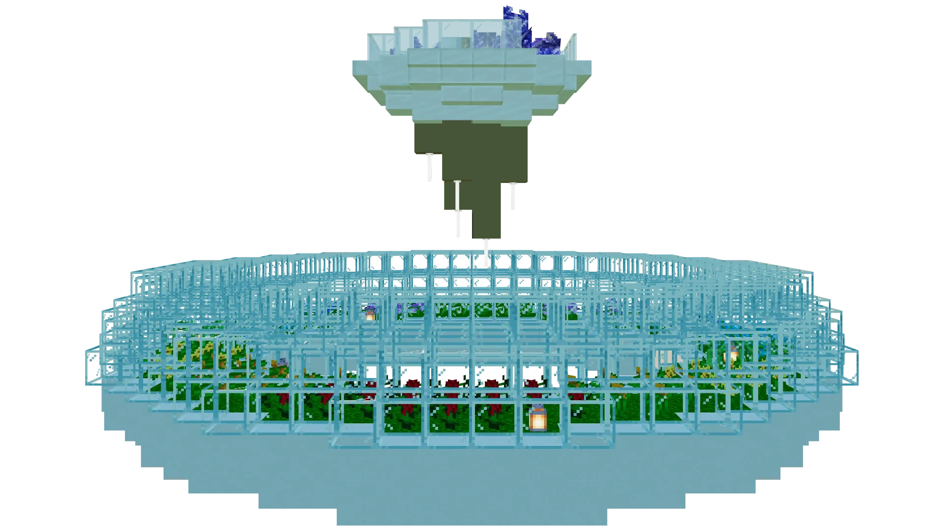 Floating Amethyst Garden Island · right view