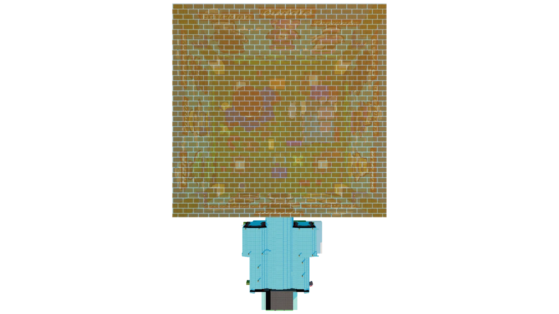 Lego Box Landscape Display · top view