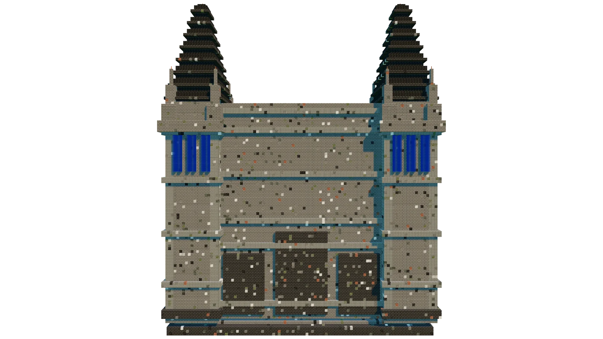 Gothic Cathedral with Intricate Stone Detailing · left view