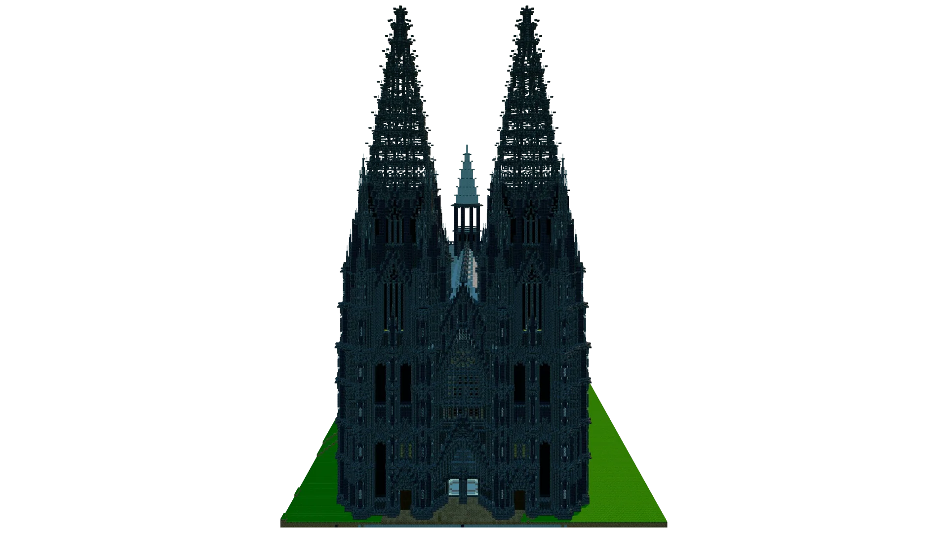 Gothic Cologne Cathedral Recreation · back view
