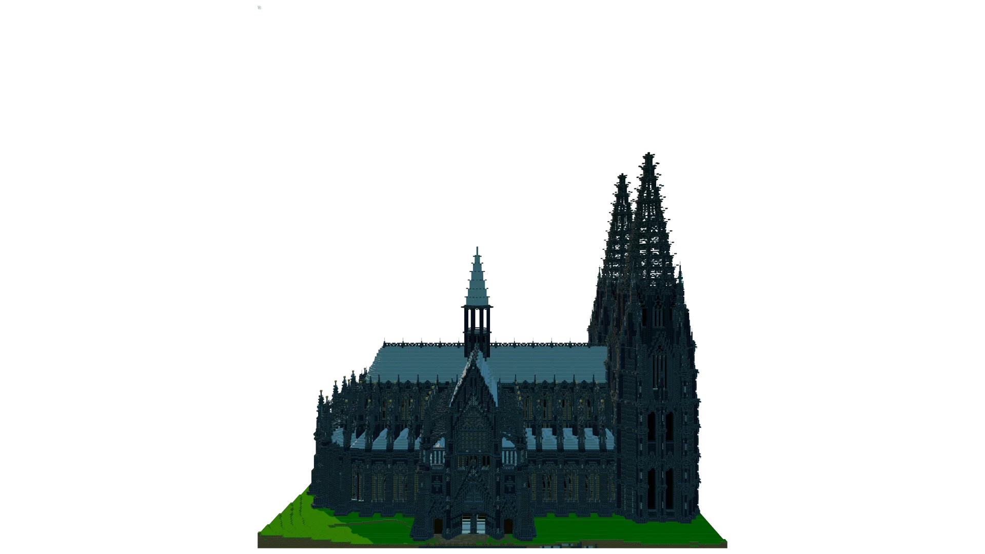 Gothic Cologne Cathedral Recreation · right view
