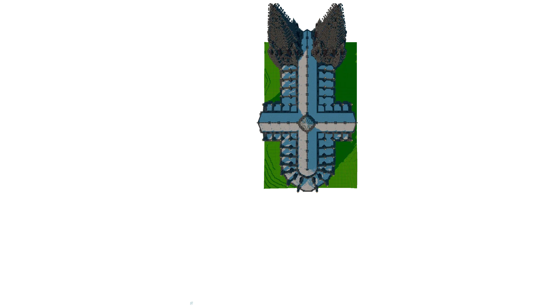 Gothic Cathedral Replica · top view