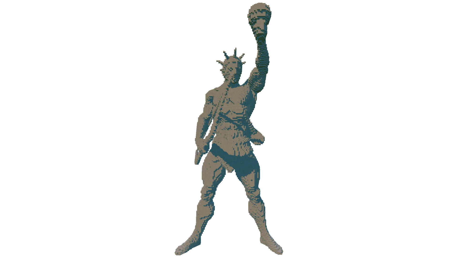 Colossus Of Rhodes Statue · front view
