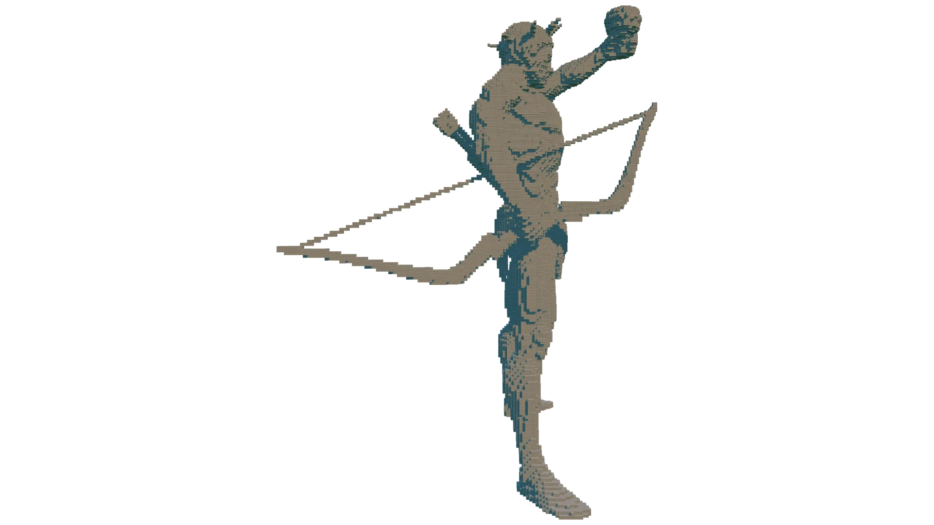 Colossus Of Rhodes Statue · left view