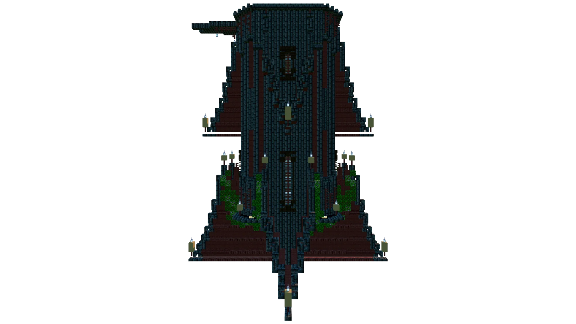 Gothic Style Creeper Farm Tower · back view