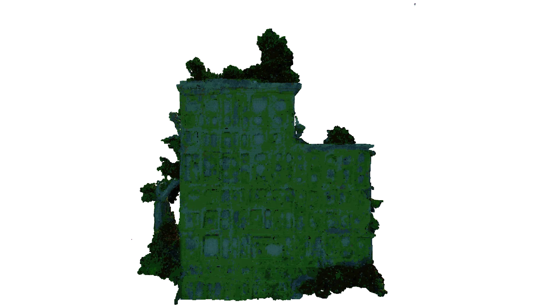 Overgrown Fantasy Ruin · back view