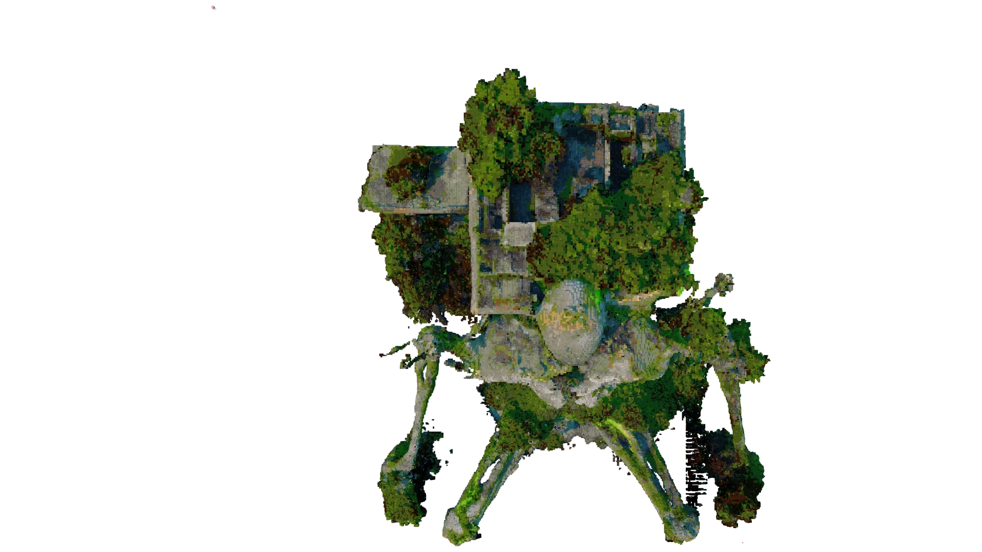 Overgrown Fantasy Ruin · top view