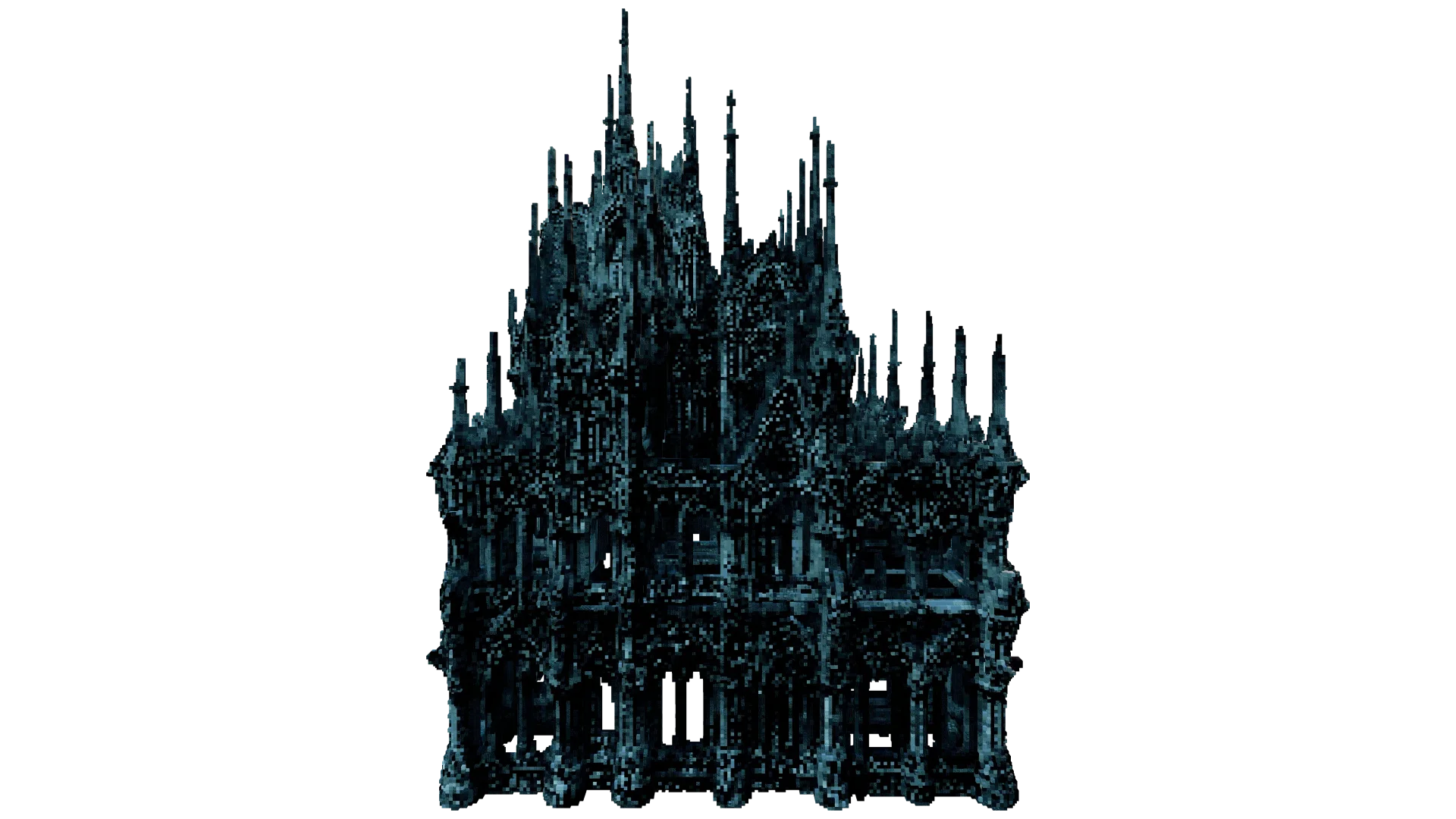 Dark Gothic Castle Spire · back view