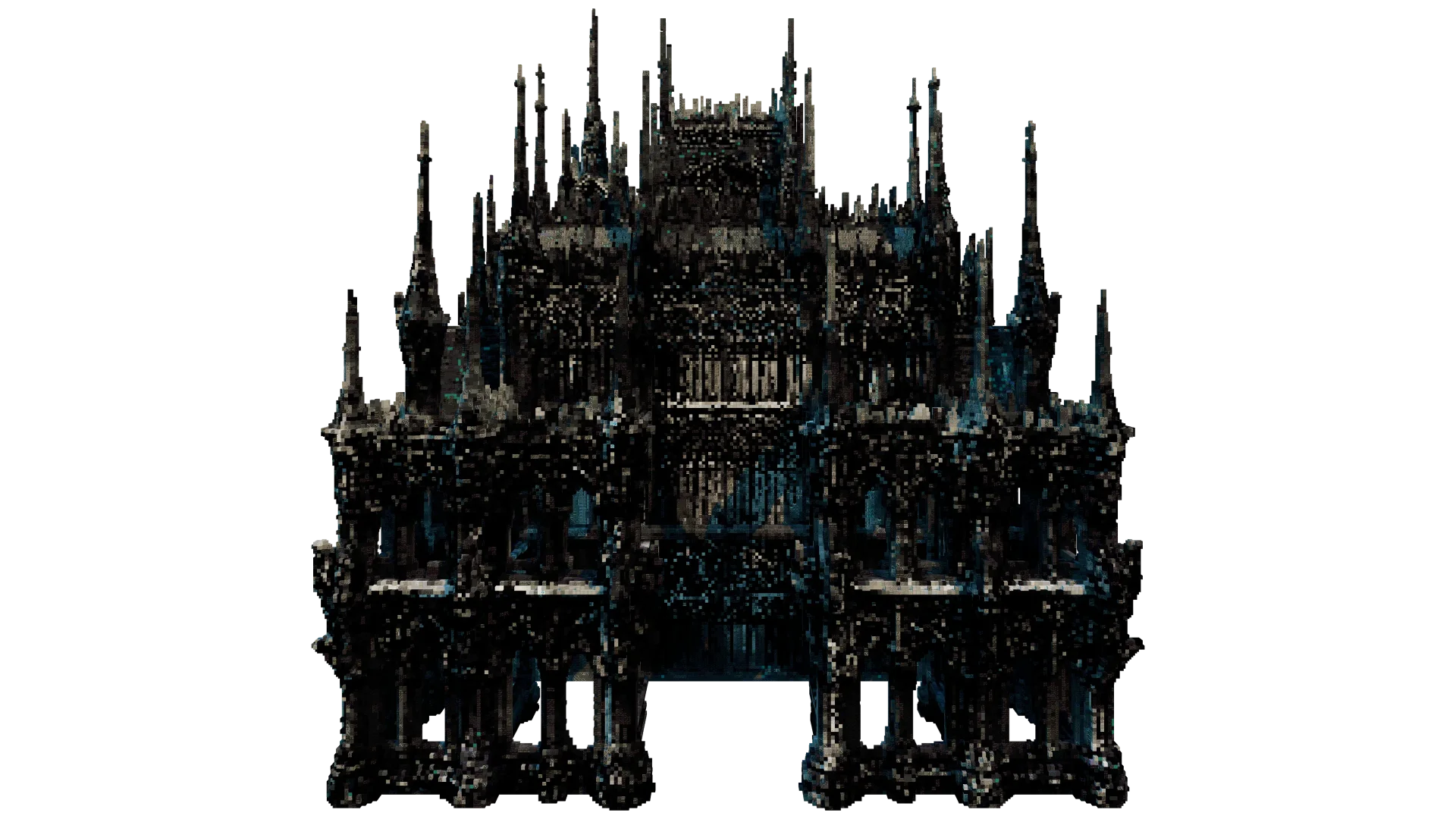 Dark Gothic Castle Spire · left view