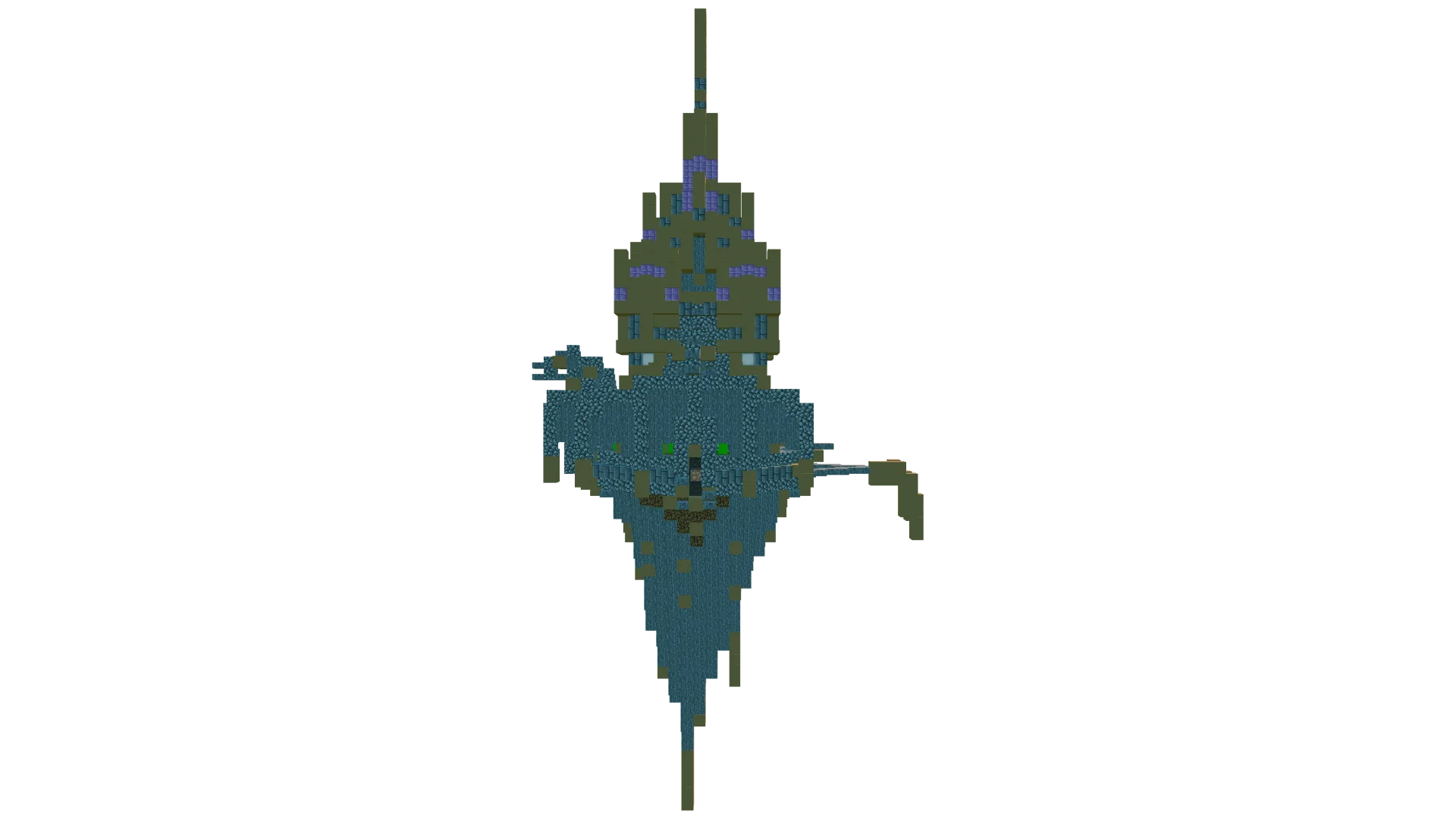 Floating Gothic Sky Chapel · back view