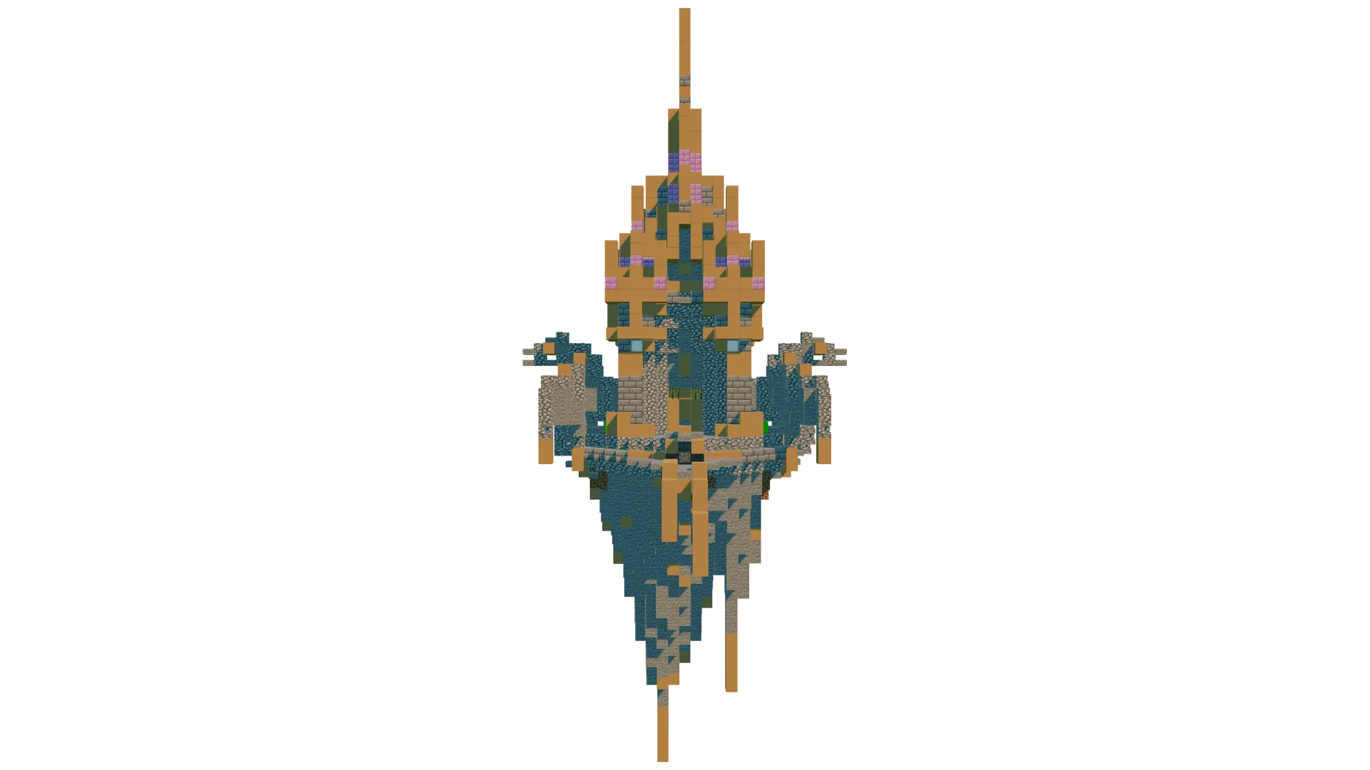 Floating Gothic Sky Chapel · left view