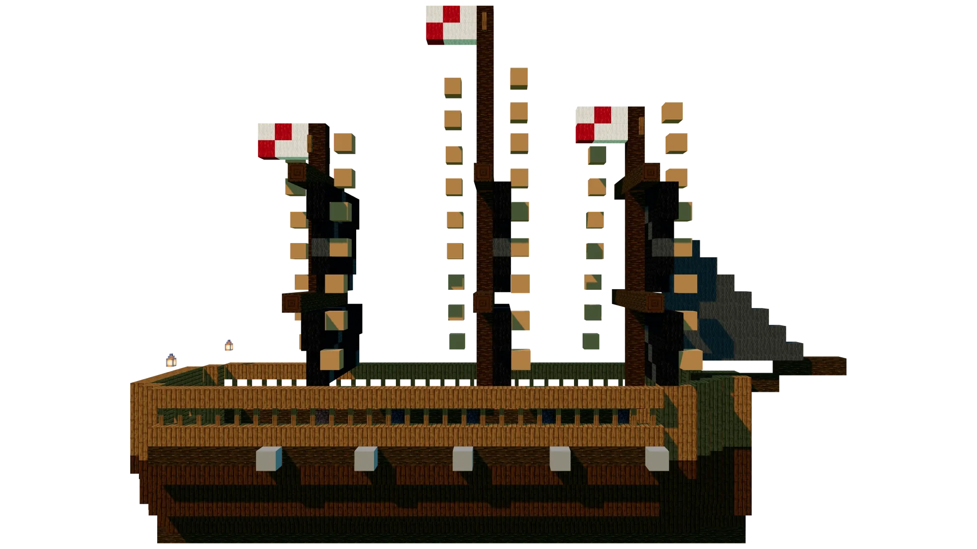 Sailing Ship HMS Lagune · front view