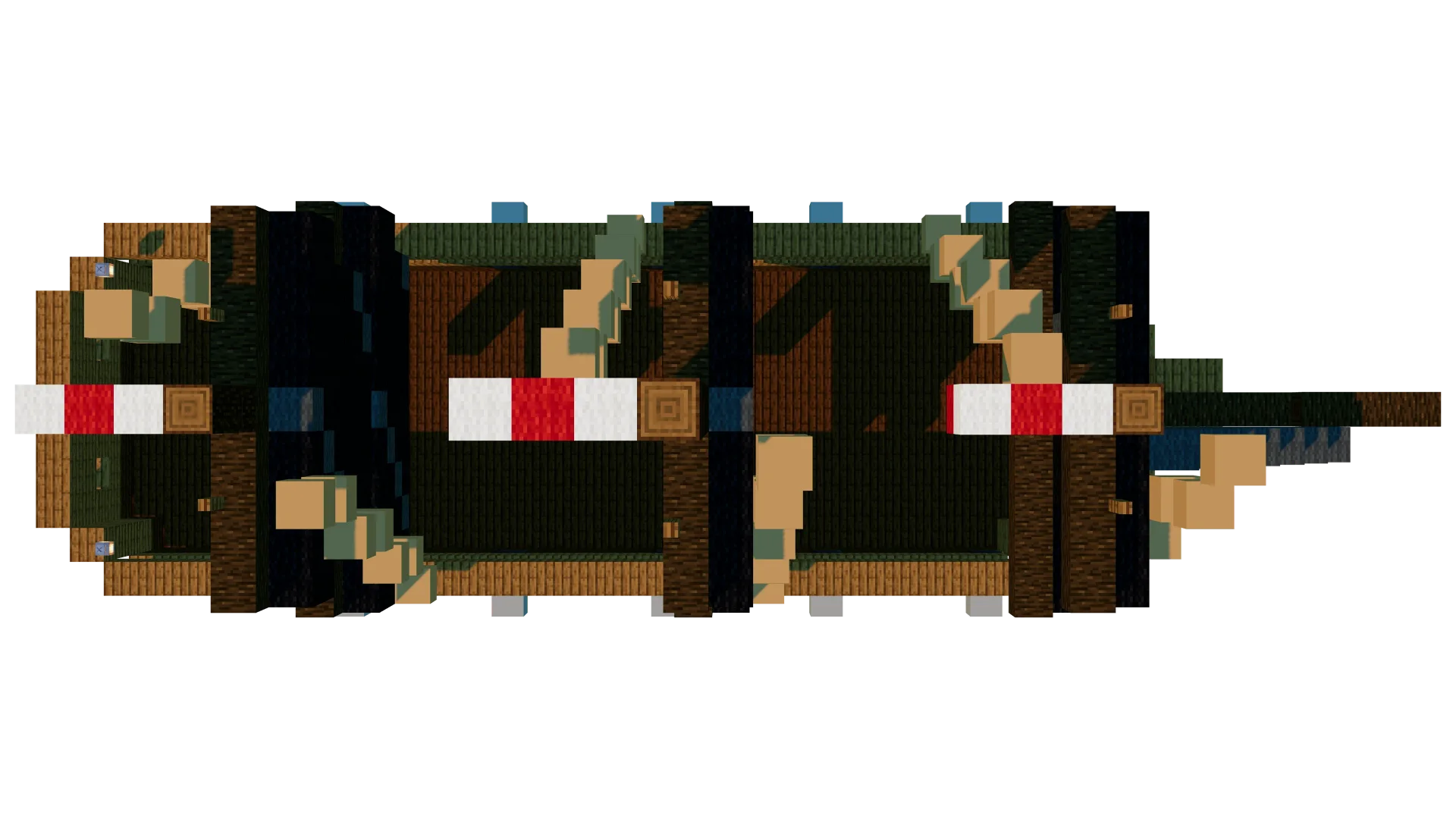 Sailing Ship HMS Lagune · top view