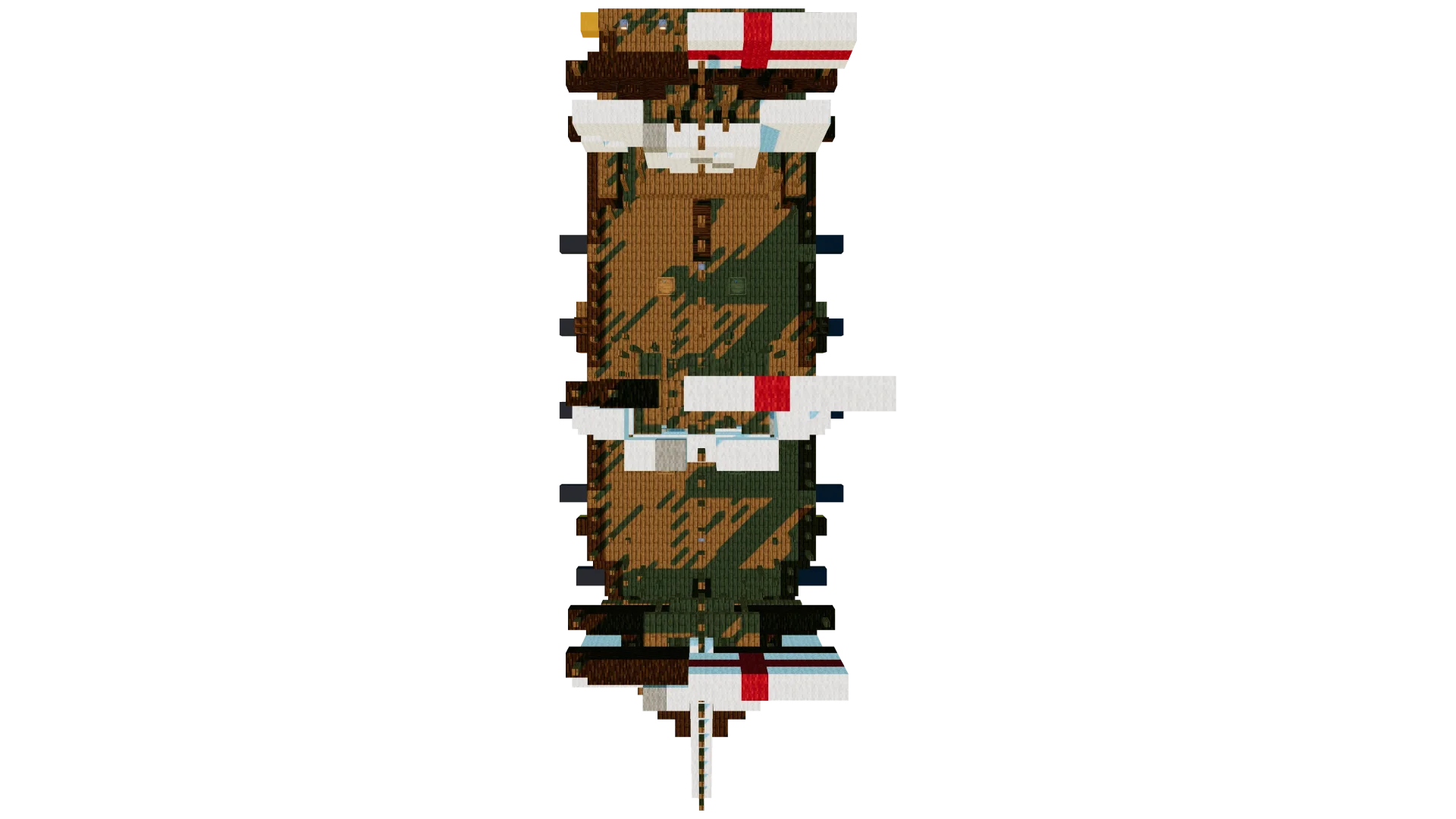 HMS Lagune Sailing Ship · top view