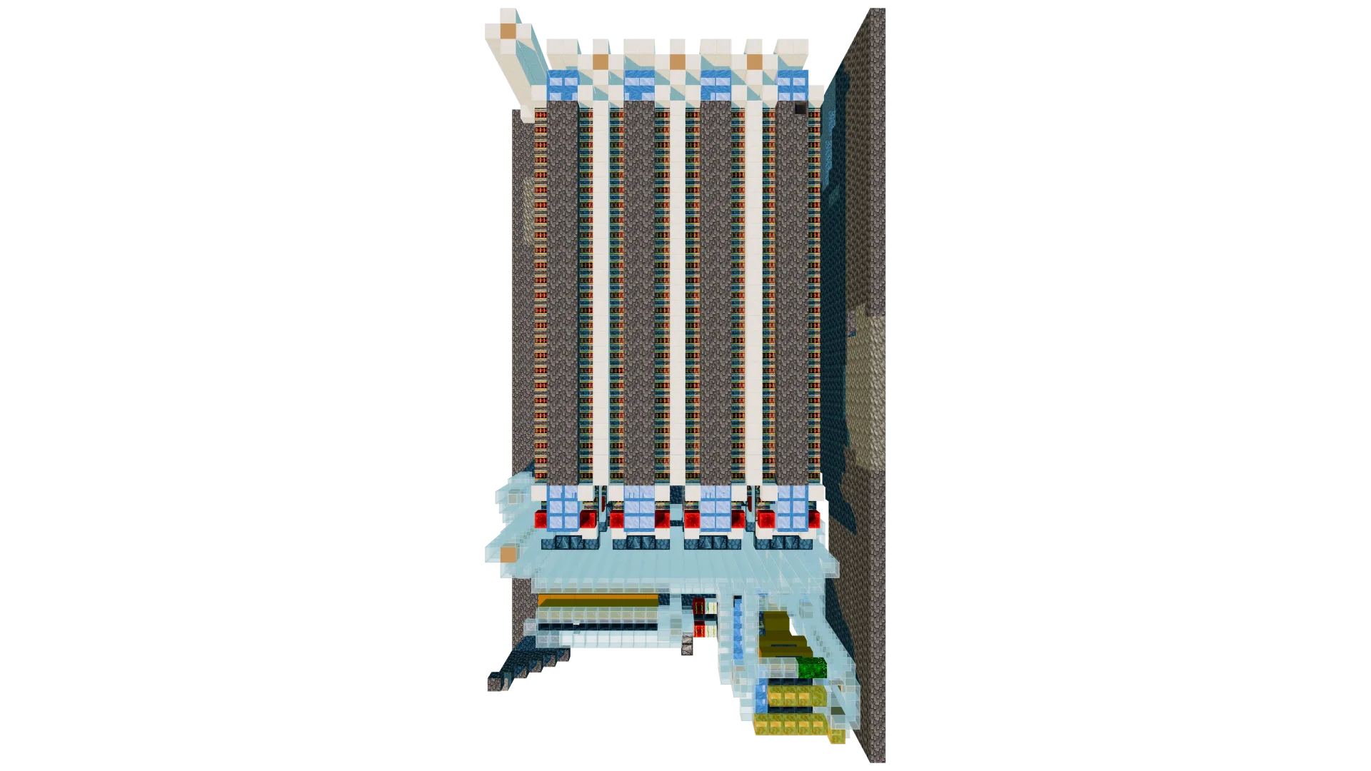 Automated Minecart Item Sorter · top view
