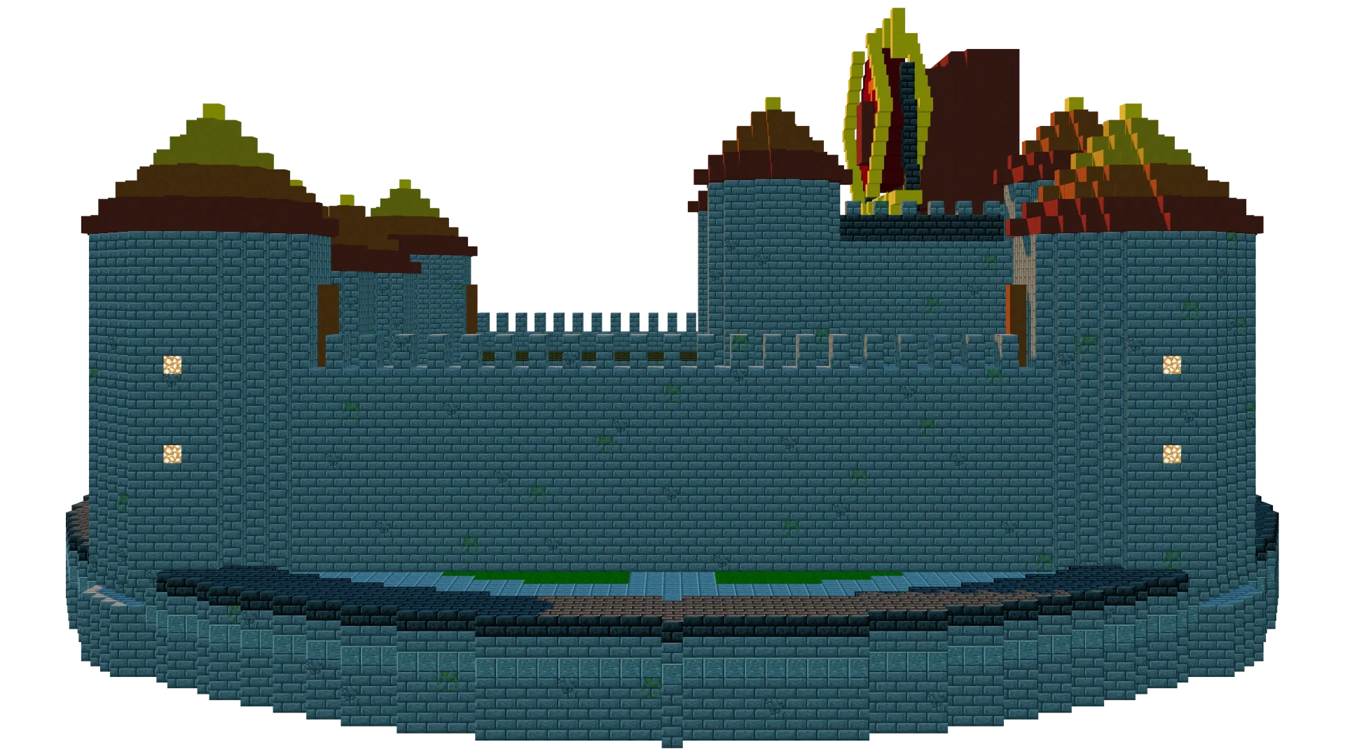 Medieval Spawn Castle Hub · right view