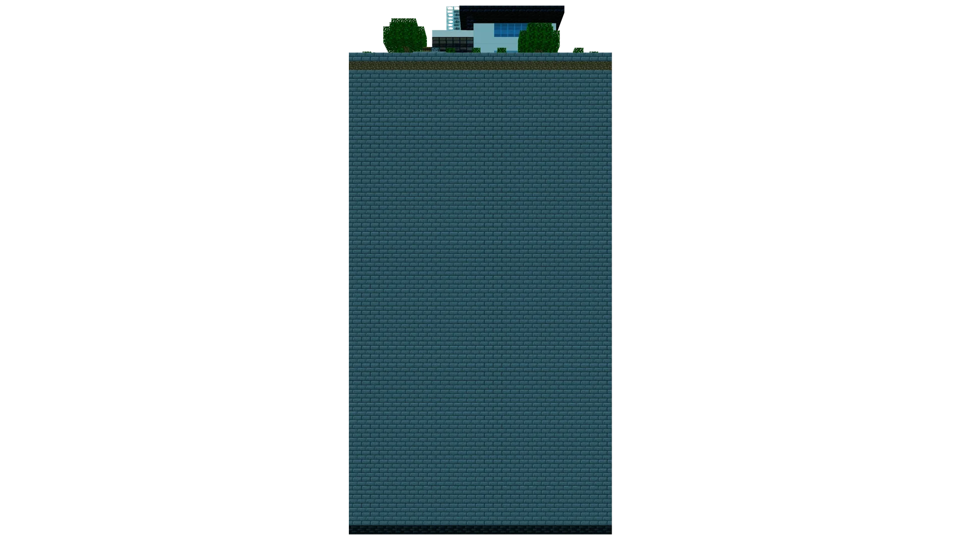 Compact Functional House on a Stone Pillar · right view