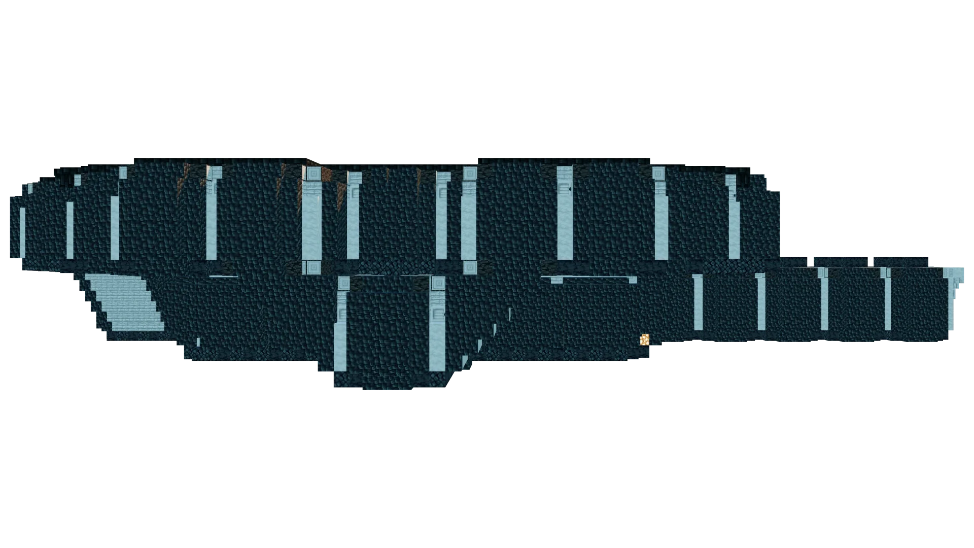 Large Deepslate Base Foundation · back view