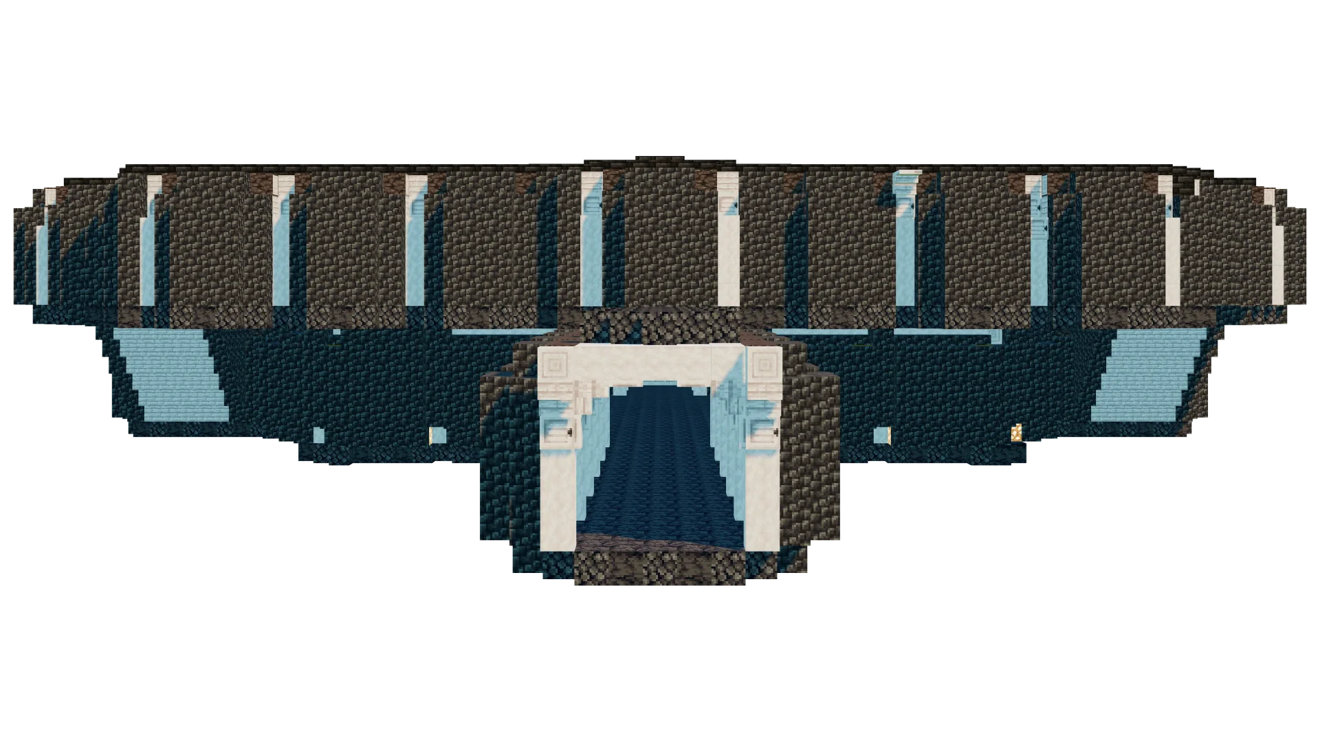 Large Deepslate Base Foundation · left view