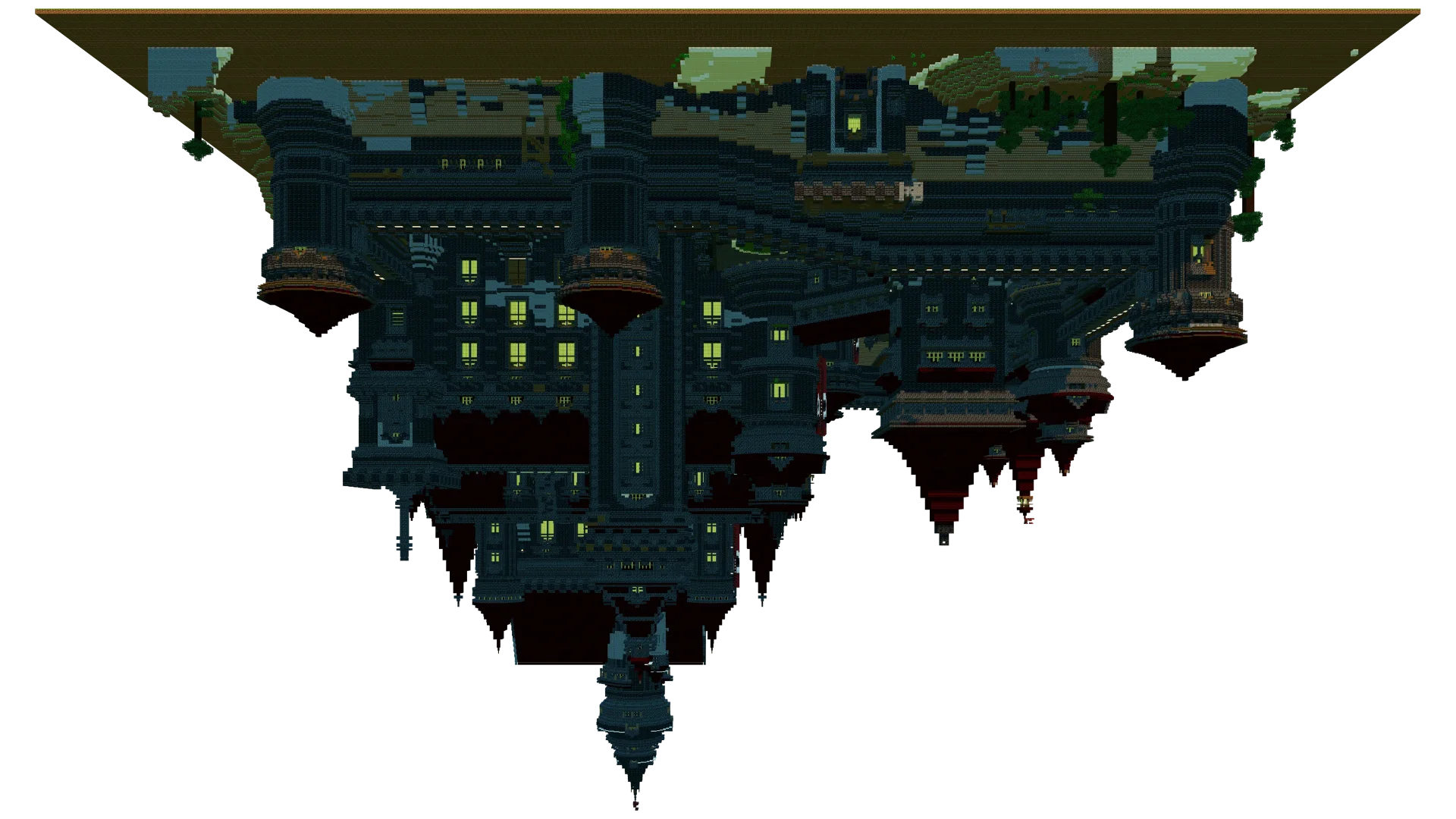 Inverted Fantasy Castle · left view