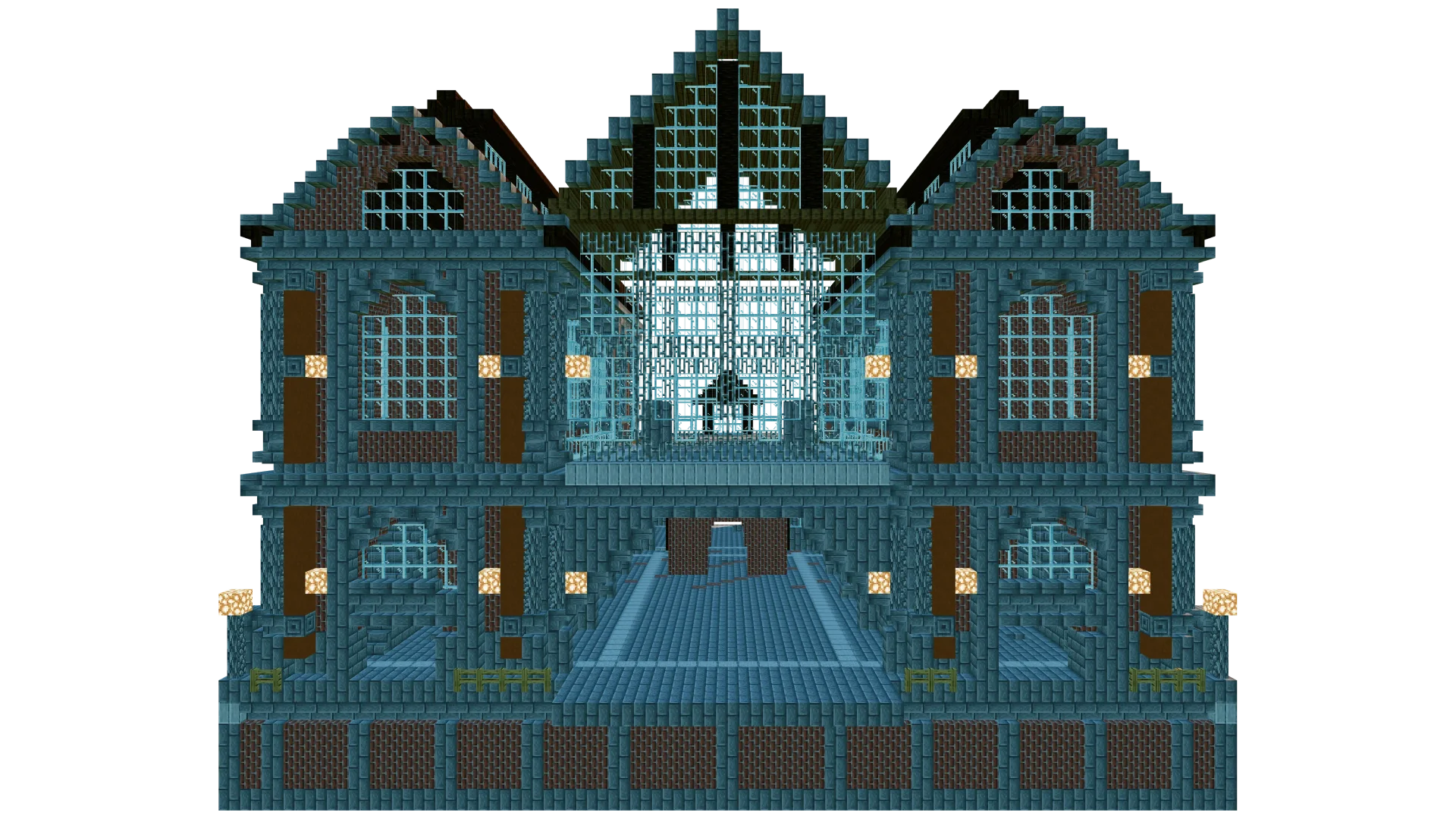 Industrial Steam Hall Shell · back view