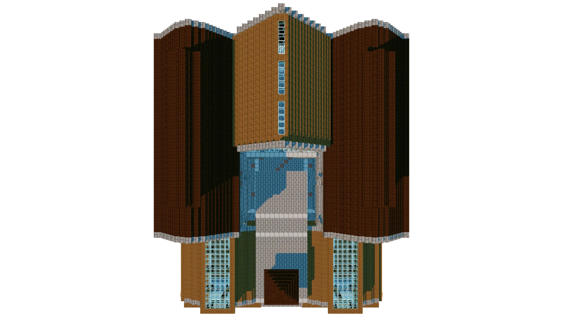 Industrial Steam Hall Shell · top view