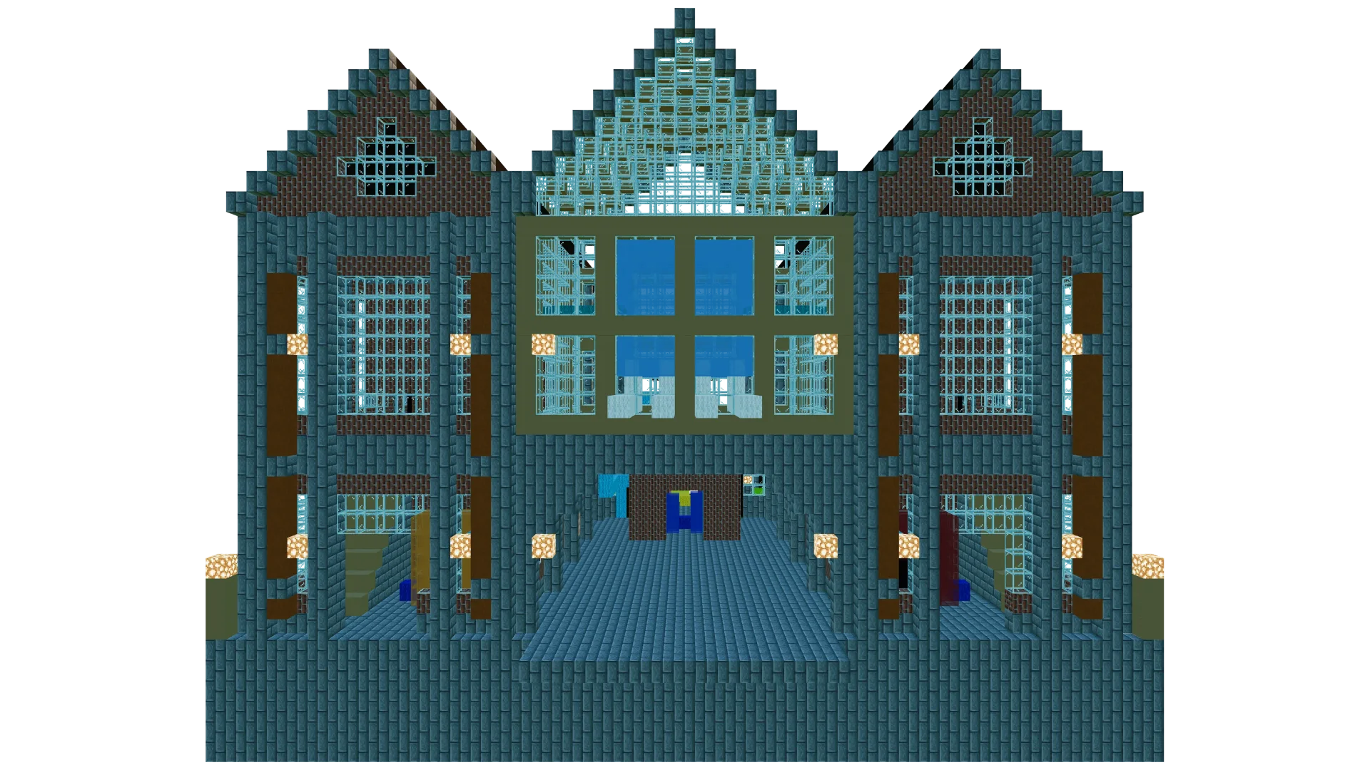 Industrial Steam Hall · back view