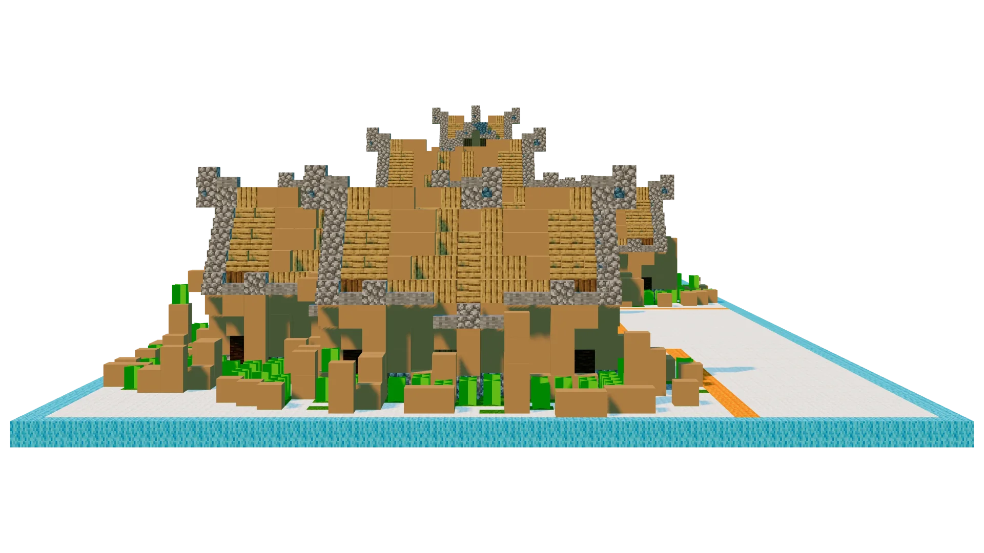 Medieval Village House Collection · front view