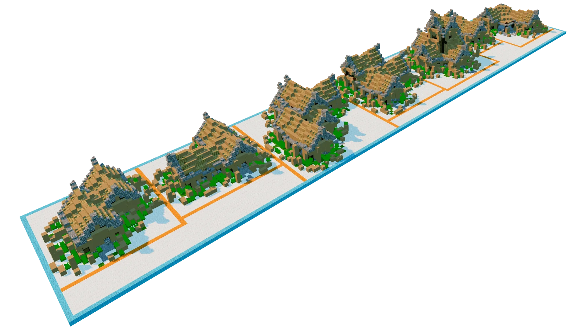Medieval Village House Collection · isometric view