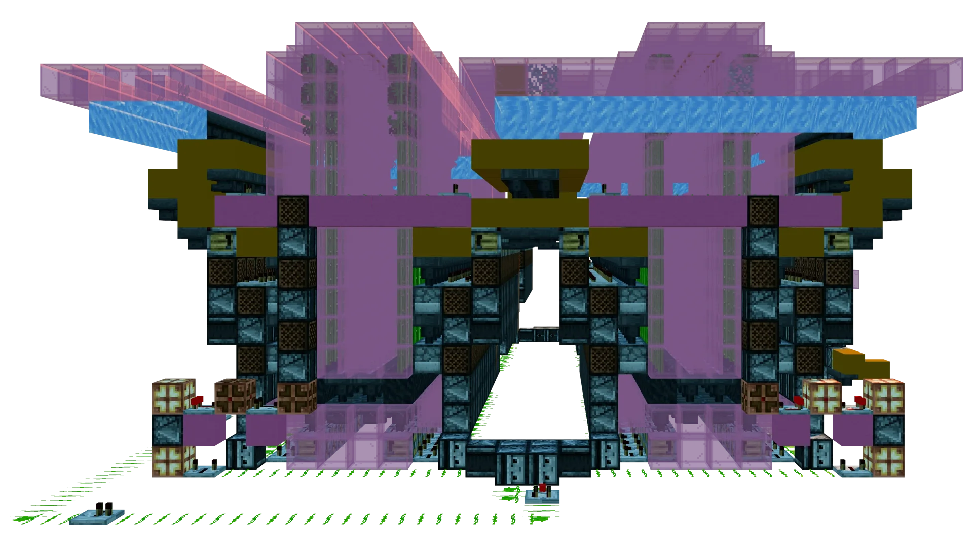 Automated Bamboo Crafter Farm · back view