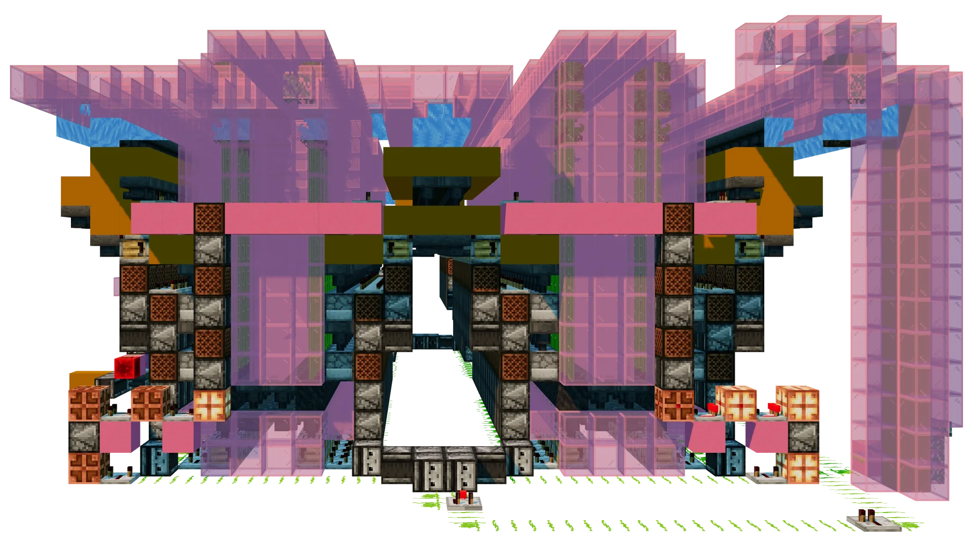 Automated Bamboo Crafter Farm · front view