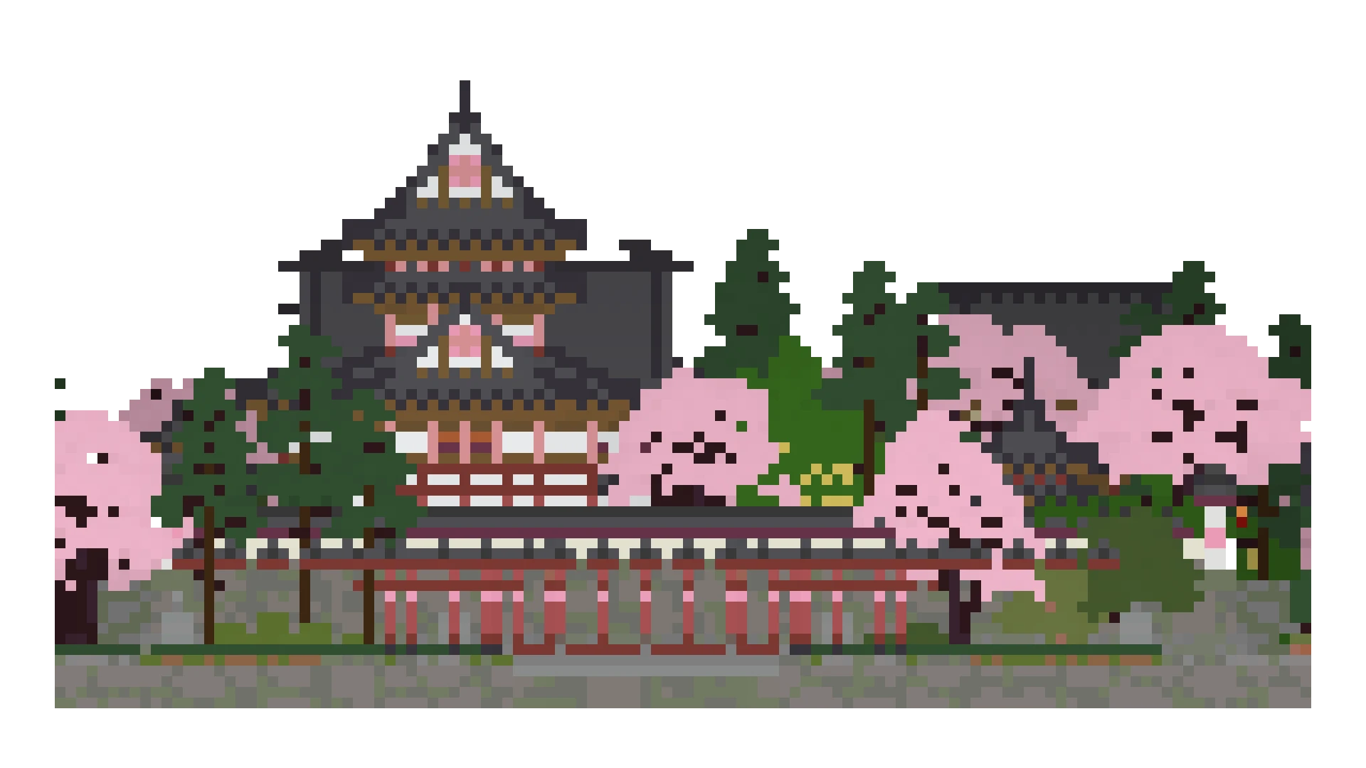 Temple Courtyard · left view